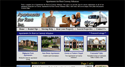 Desktop Screenshot of apartmentsforrentconwayarkansas.com