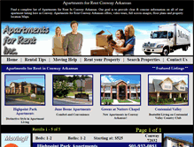 Tablet Screenshot of apartmentsforrentconwayarkansas.com